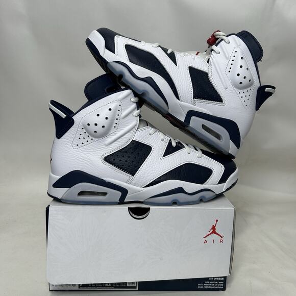 Nike Air Jordan 6 Retro “Olympic/Midnight Navy White” - Picture 1 of 9